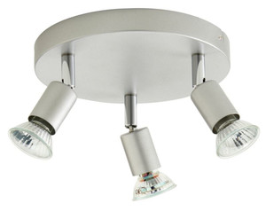 Metal Spot Ceiling Lamp  3 x 50 W GU10, silver