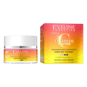 EVELINE Vitamin C 3xAction Regenerating Nourishing Day/Night Cream Instant Glow & Repair 50ml