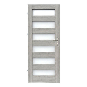 Internal Door Trame 80, left, grey oak