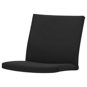 POÄNG Armchair cushion with low back, Vissle black