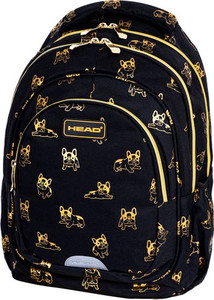 School Backpack Head Gold French 26x38x14