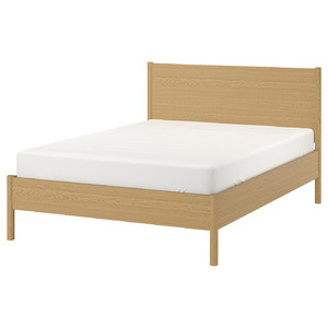 TONSTAD Bed frame, oak veneer, 160x200 cm