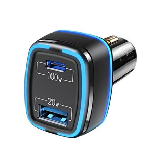 USAMS Car Charger 1xUSB 1xUSB-C C24 120W Fast Charge