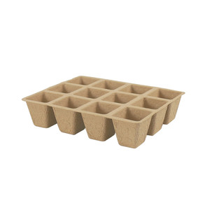 Verve Natural Tray Seed Pots 4.5 x 4.5 x 12 cm 5pcs