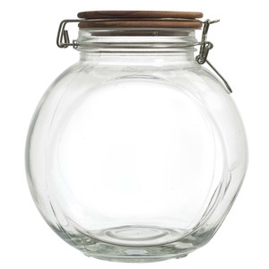 Elegant Storage Jar with Acacia Lid