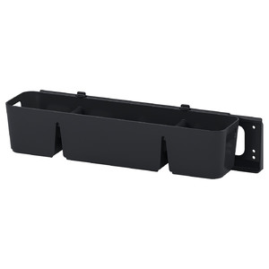 UPPDATERA Box with slider, anthracite, 50x15x12 cm