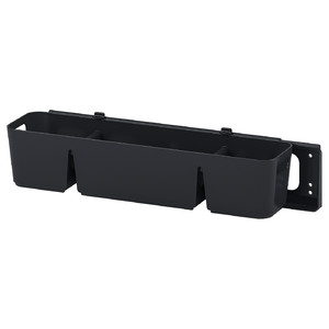 UPPDATERA Box with slider, anthracite, 50x15x12 cm