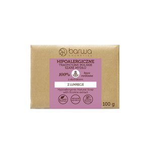 BARWA Hypoallergenic Traditional Soap with Licorice Vegan Natural 100g