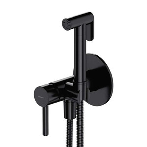 Omnires Bidet Mixer with Shower Hose Preston, black