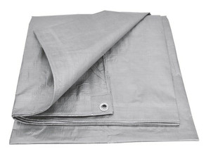 AwTools Tarpaulin 120g 10x20 m, silver