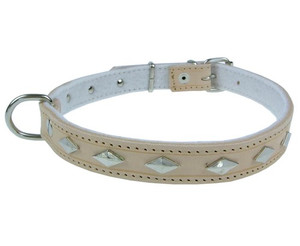 Champion Leather Dog Collar 55, natural