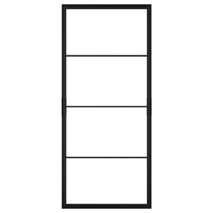 SKYTTA Sliding door frame, black, 102x231 cm