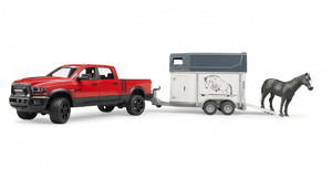 Bruder RAM 2500 Power Wagon with Horse Trailer 3+