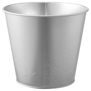 ÅKERBÄR Plant pot, in/outdoor/galvanised, 15 cm