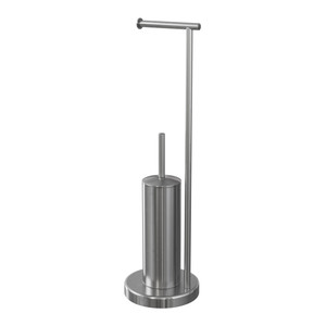 Toilet Brush & Roll Holder GoodHome Koros, chrome