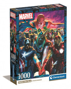 Clementoni Jigsaw Puzzle Compact Marvel The Avengers 1000pcs 10+