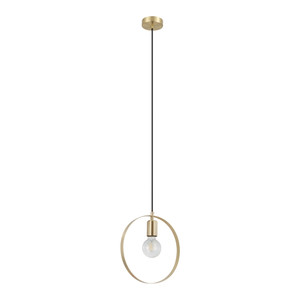 GoodHome Pendant Lamp Kaitains E27 28cm, gold