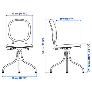 LOMMARP/BJÖRKBERGET Desk and storage combination, and swivel chair blue-green