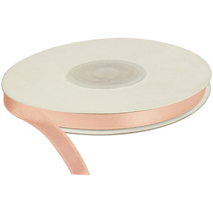 Satin Ribbon 25m 6mm, light peach