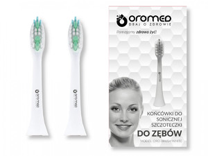 Sonic Toothbrush Head ORO-BRUSH 2-pack, white