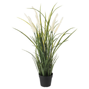 FEJKA Artificial potted plant, in/outdoor decoration, grass, 9 cm