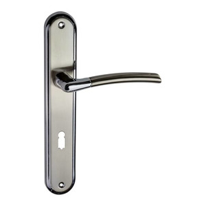 Schaffner Door Handle Kora 90 mm, satin nickel/chrome