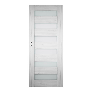 Non-rebated Internal Door Trame 80, right, silver oak
