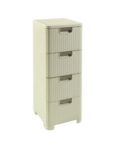 Curver Drawer Unit 4 Drawers 4x 14l, light beige