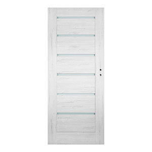 Non-rebated Internal Door Toreno 70, left, silver oak