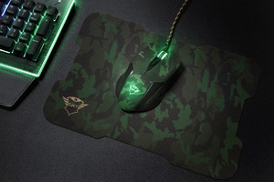 Trust GXT 781 Optical Wired Gaming Mouse with Mouse Pad, camo