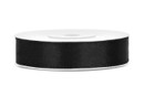 Satin Ribbon 25m 12mm, black