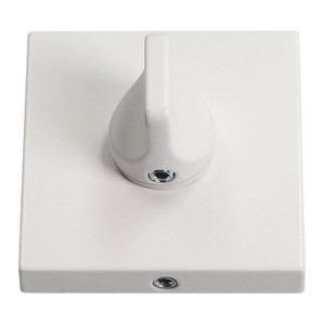 Gamet Door Escutcheon, square, matt white