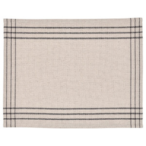 VÅRARV Place mat, dark grey/natural, 35x45 cm