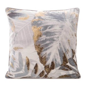 Cushion Mink 45 x 45 cm, white/grey