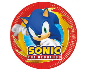 Party Paper Plate 20cm Sonic The Hedgehog 8pcs