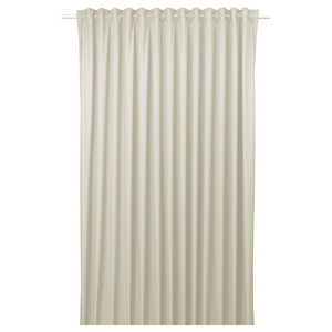 BENGTA Block-out curtain, 1 piece, beige/with heading tape, 210x300 cm