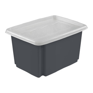 Keeeper Storage Box with Lid Emil 30 l, graphite