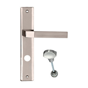 Door Handle Schaffner Helen 72mm, satin nickel/chrome