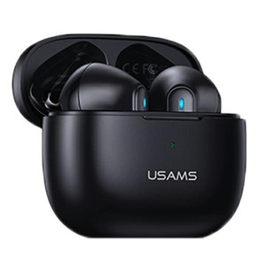 USAMS Headphones Earphones Bluetooth  TW S 5.2 NX10 Dual Mic, black
