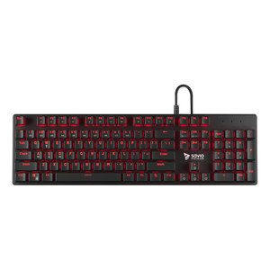 Savio Wired Keyboard Tempest RX Full Red