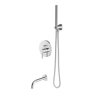 Omnires Concealed Bath Set Preston, chrome