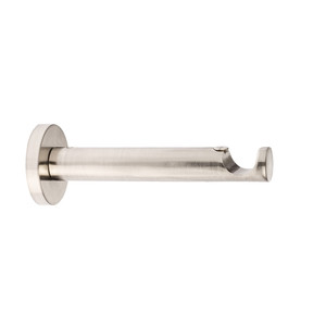 Curtain Pole Bracket Colours 19 mm, straight, nickel