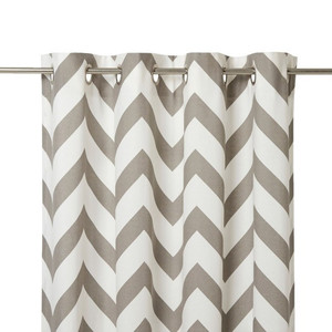 Curtain GoodHome Wabana 140x260cm, grey