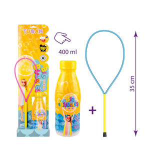 Tuban Set Soap Bubble Ring & Liquid 400ml 3+