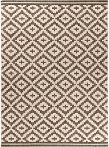 Rug Flox 150 x 200 cm, patterned/beige