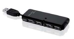 iBOX Card Reader 4-port USB 2.0, black