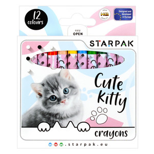 Starpak Wax Crayons Cuties 12 Colours