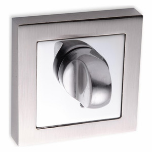 Door Escutcheon Kuchinox, square, satin/chrome