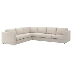 VIMLE Corner sofa, 5-seat, Gunnared beige