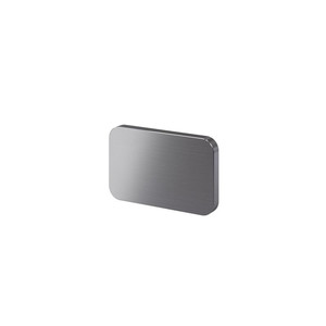 GoodHome Door and Drawer Handle Atomia 3.7 cm, grey, 2 pack